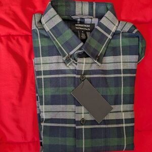 Nordstrom Men's Plaid Shirt in Green and Blue